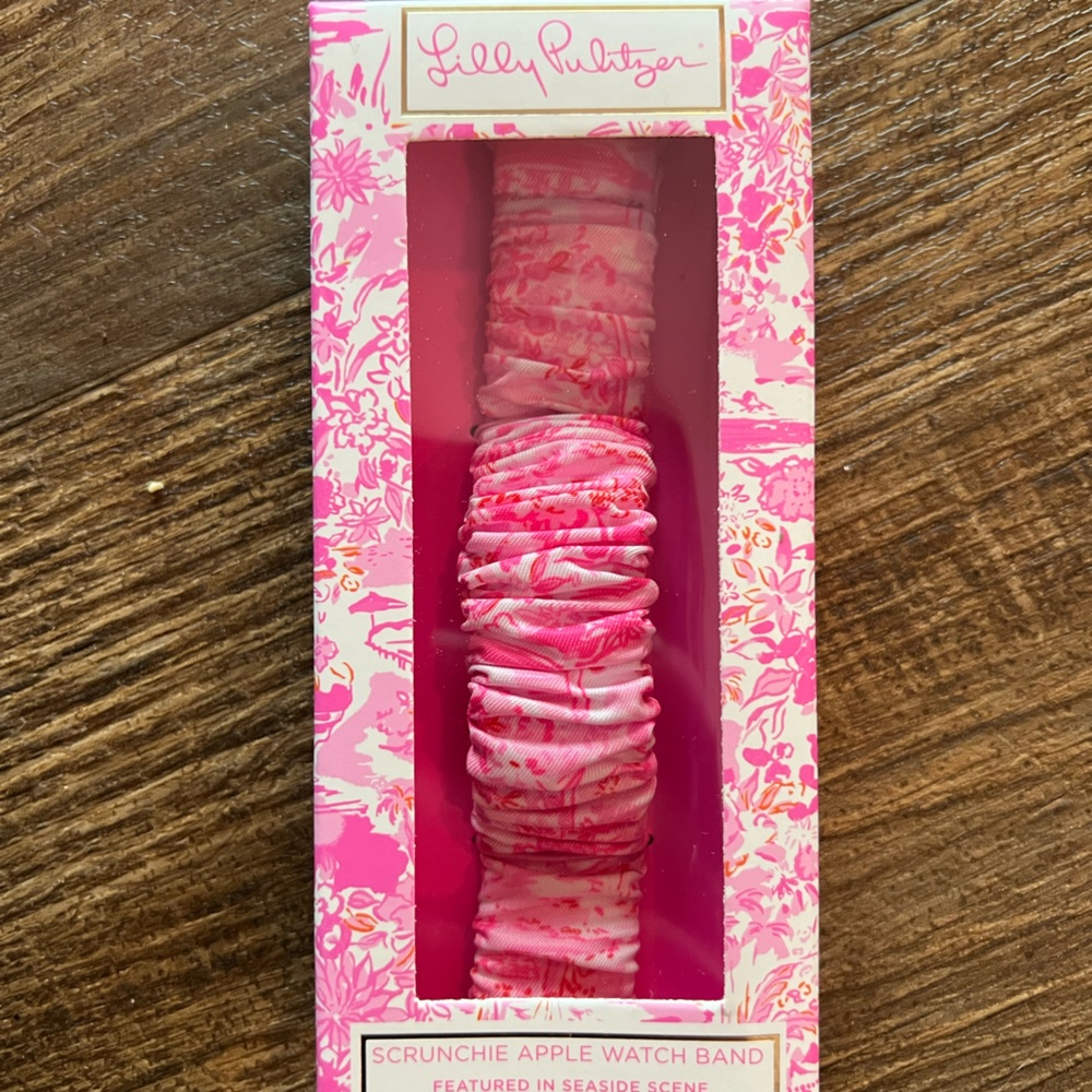Lilly Pulitzer Pink Floral Scrunchie Watch Band